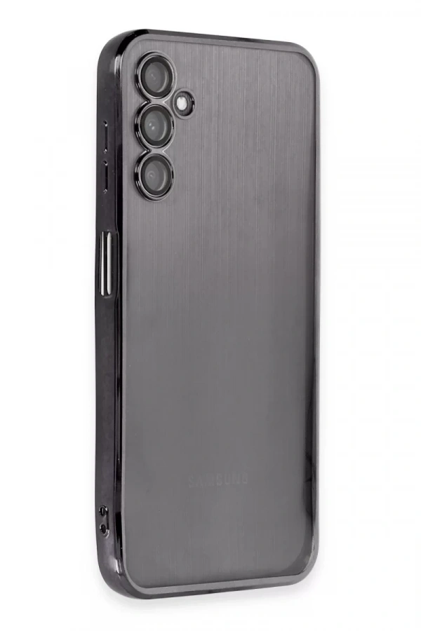 Samsung Galaxy A14 4G Kılıf Lensli Silikon - Siyah