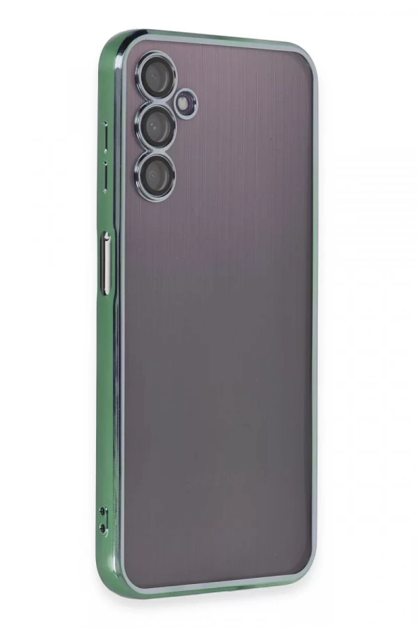 Samsung Galaxy A14 4G Kılıf Lensli Silikon - Yeşil