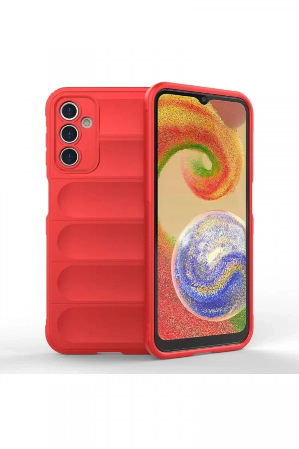 Samsung Galaxy A14 4G Kılıf Optimum Silikon - Kırmızı