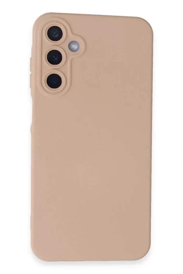 Samsung Galaxy A15 4G Kılıf Nano içi Kadife Silikon - Pudra