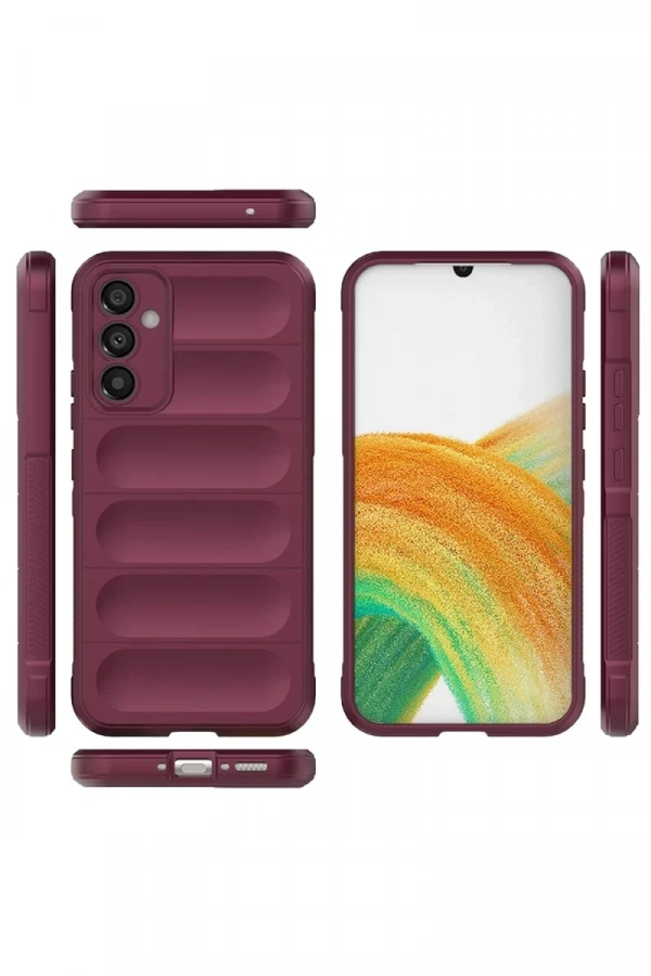 Samsung Galaxy A15 4G Kılıf Optimum Silikon - Bordo