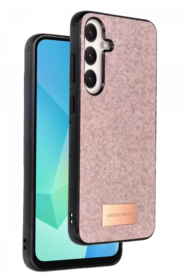 Samsung Galaxy A16 5G Bright Simli Kapak - Pembe