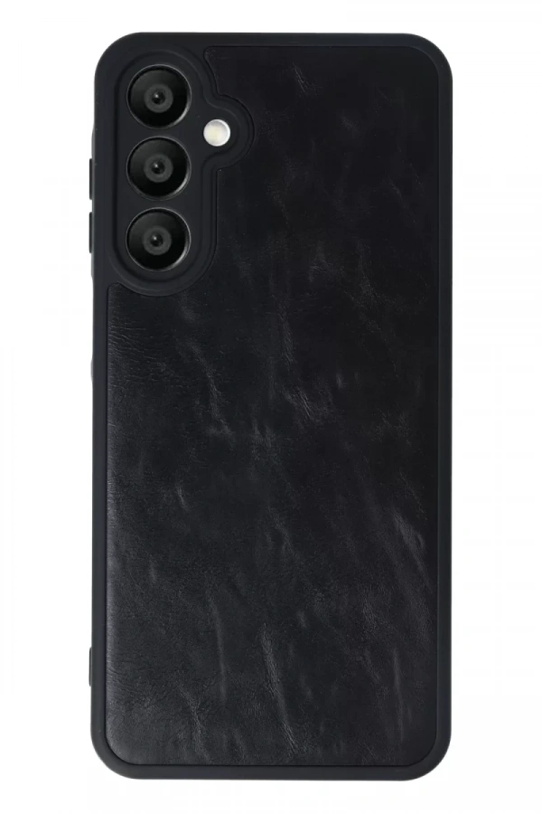 Samsung Galaxy A16 5G Kılıf Aras Deri Kapak - Siyah
