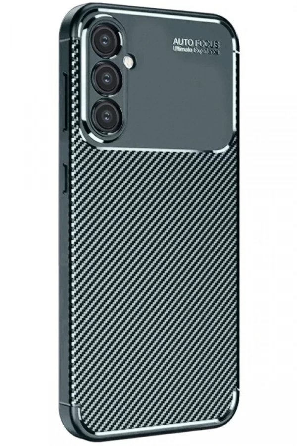 Samsung Galaxy A16 5G Kılıf Auto Focus Karbon Kapak - Koyu Yeşil