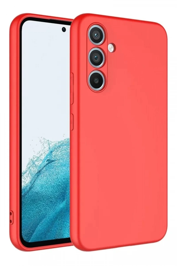 Samsung Galaxy A16 5G Kılıf First Silikon - Kırmızı