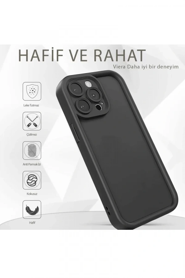 Samsung Galaxy A16 5G Kılıf Viera Silikon - Siyah
