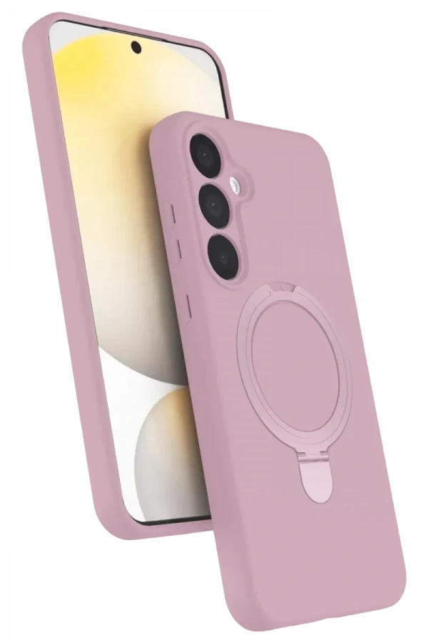 Samsung Galaxy A16 5G Regal Magsafe Standlı Kapak - Açık Pembe