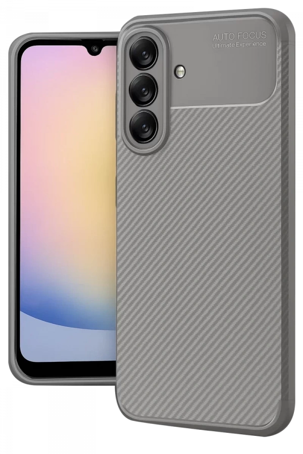 Samsung Galaxy A17 5G Auto Focus Karbon Kapak - Gri