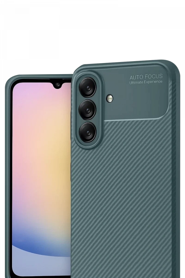 Samsung Galaxy A17 5G Auto Focus Karbon Kapak - Koyu Yeşil