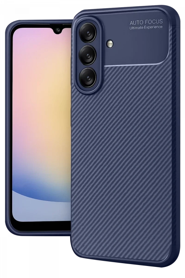 Samsung Galaxy A17 5G Auto Focus Karbon Kapak - Lacivert