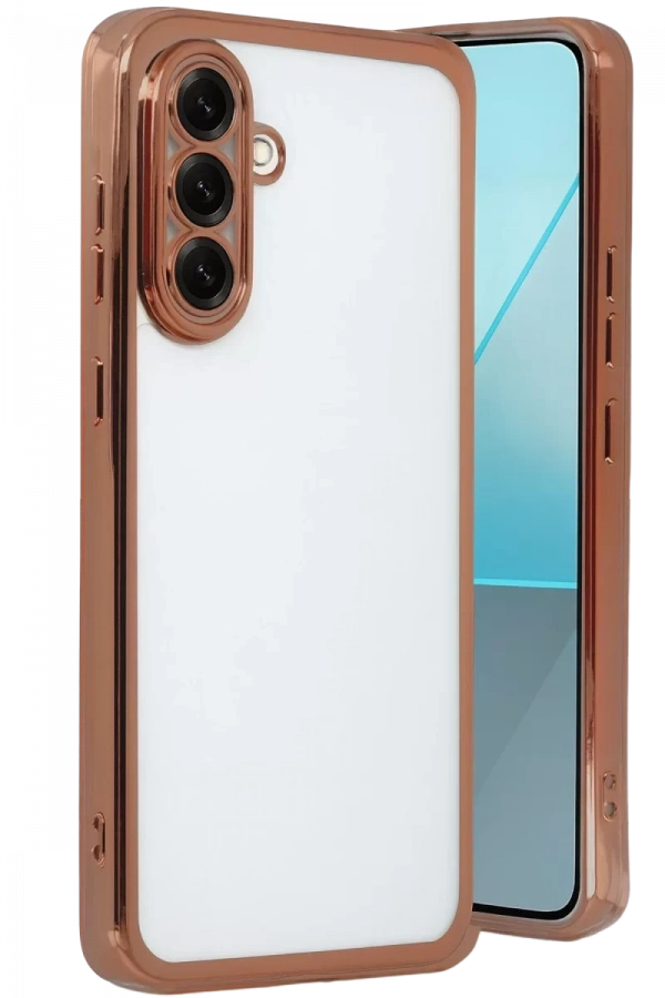 Samsung Galaxy A17 5G Lensli Silikon - Çöl Titanyum