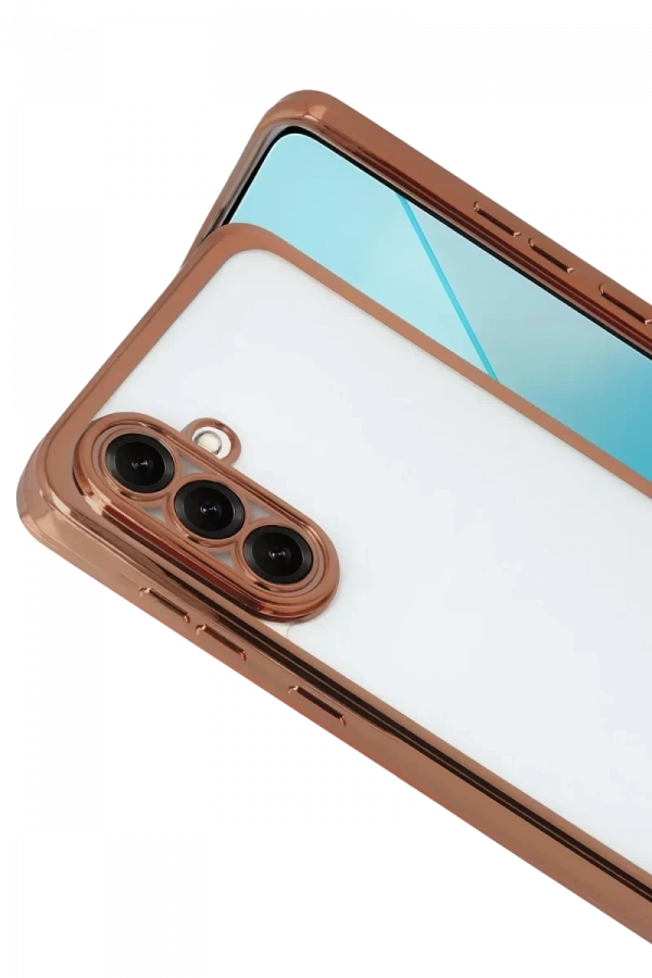 Samsung Galaxy A17 5G Lensli Silikon - Çöl Titanyum