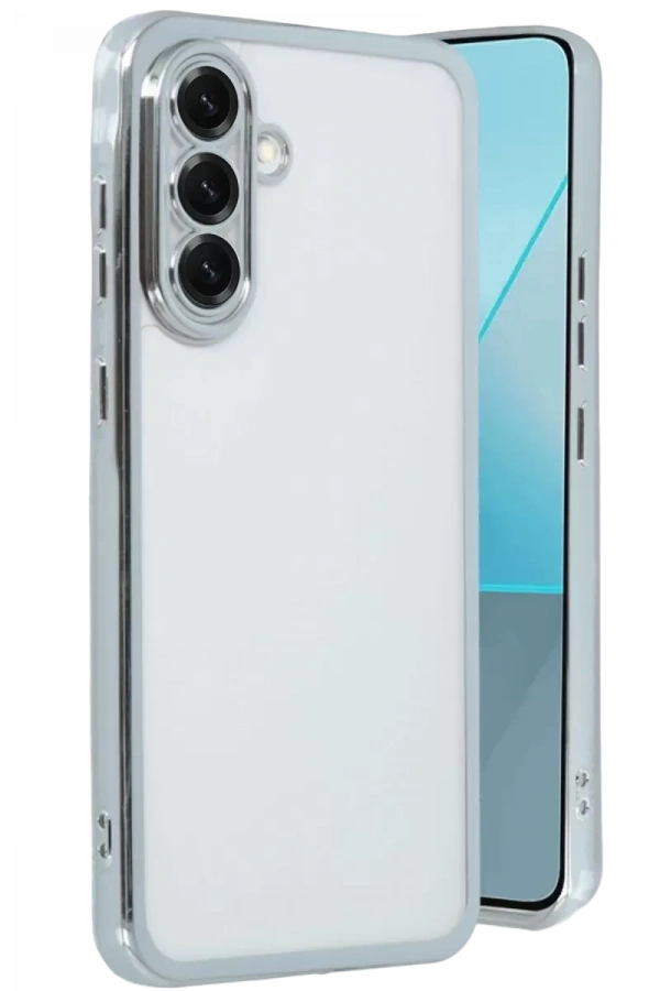 Samsung Galaxy A17 5G Lensli Silikon - Gümüş