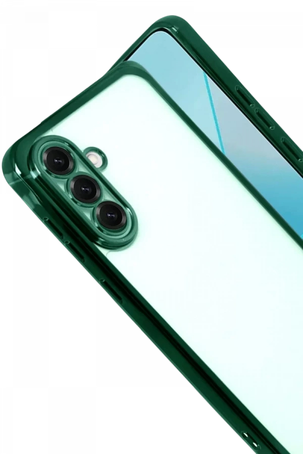 Samsung Galaxy A17 5G Lensli Silikon - Yeşil