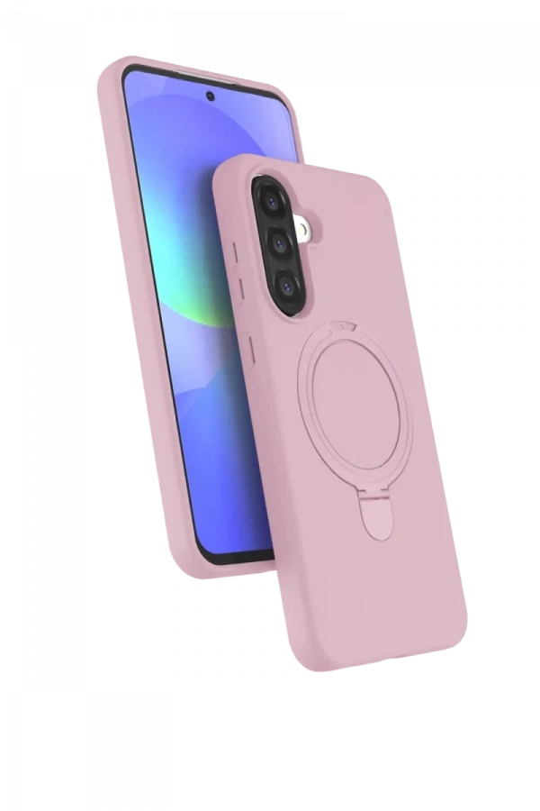 Samsung Galaxy A17 5G Regal Magsafe Standlı Kapak - Açık Pembe