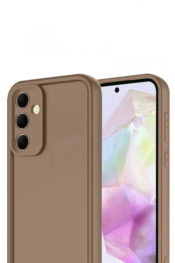 Samsung Galaxy A17 5G Viera Silikon - Kahverengi