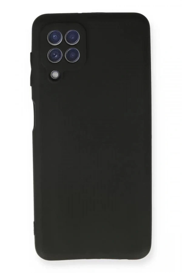Samsung Galaxy A22 Kılıf First Silikon - Siyah