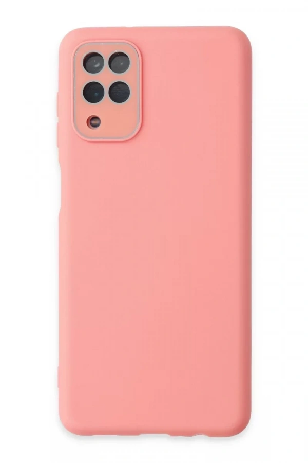 Samsung Galaxy A22 Kılıf Lansman Glass Kapak - Pembe