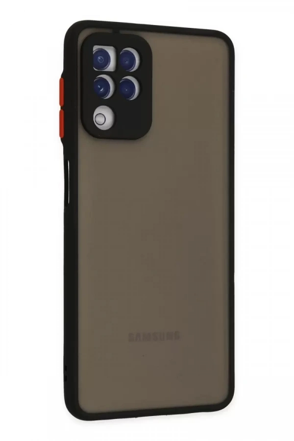 Samsung Galaxy A22 Kılıf Montreal Silikon Kapak - Siyah