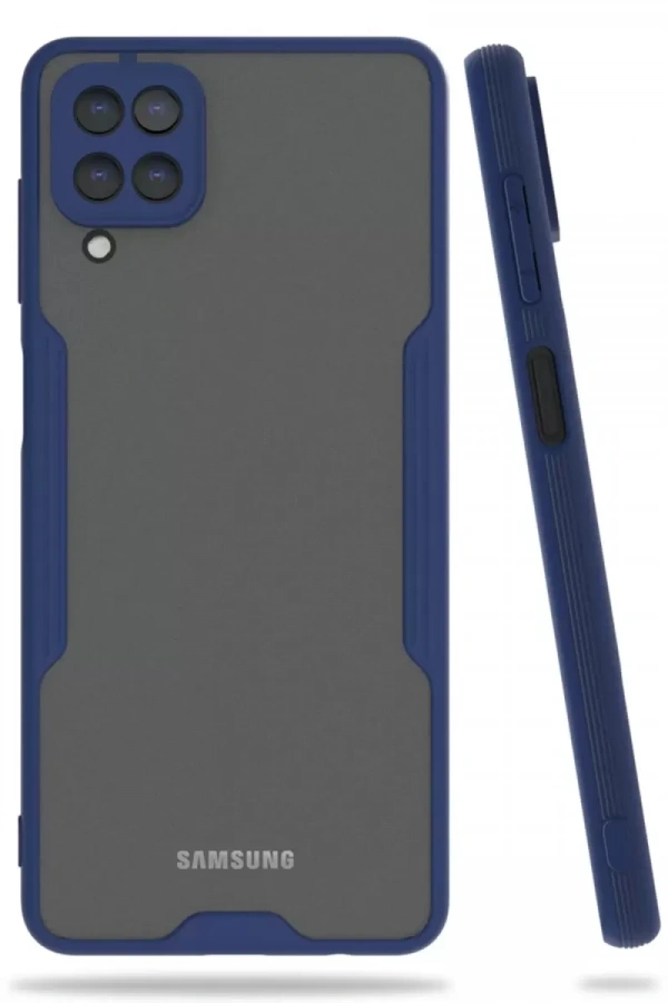 Samsung Galaxy A22 Kılıf Platin Silikon - Lacivert