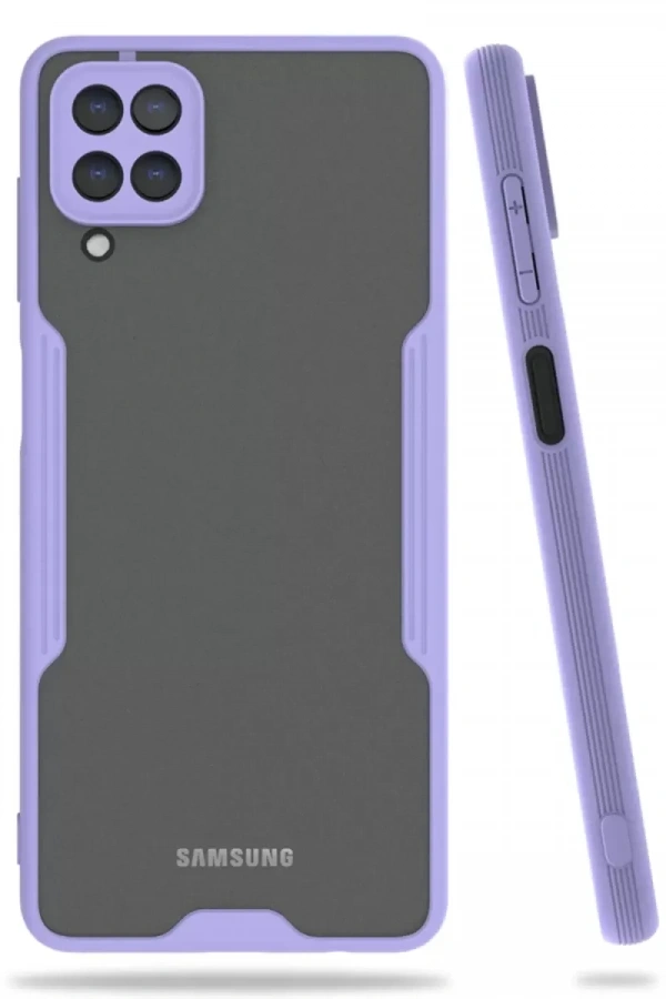 Samsung Galaxy A22 Kılıf Platin Silikon - Lila
