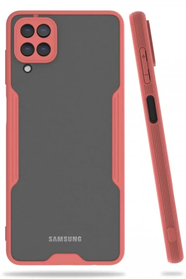 Samsung Galaxy A22 Kılıf Platin Silikon - Pembe