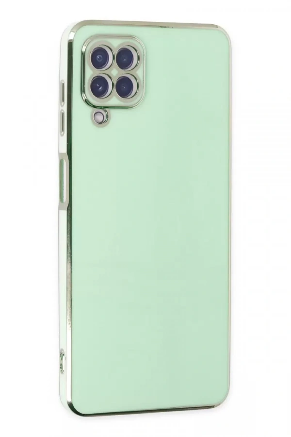 Samsung Galaxy A22 Kılıf Volet Silikon - Açık Yeşil