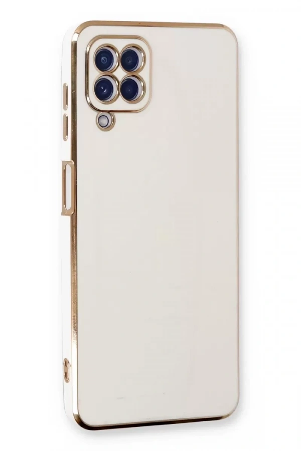 Samsung Galaxy A22 Kılıf Volet Silikon - Beyaz