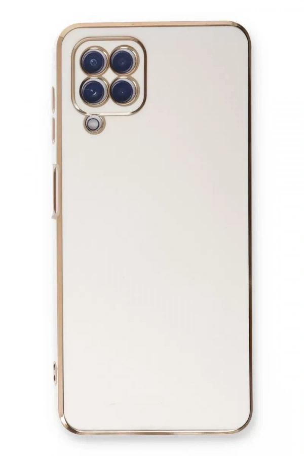 Samsung Galaxy A22 Kılıf Volet Silikon - Beyaz