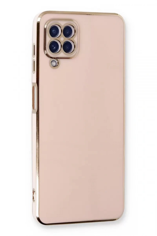 Samsung Galaxy A22 Kılıf Volet Silikon - Pembe