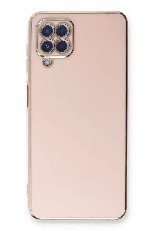 Samsung Galaxy A22 Kılıf Volet Silikon - Pembe