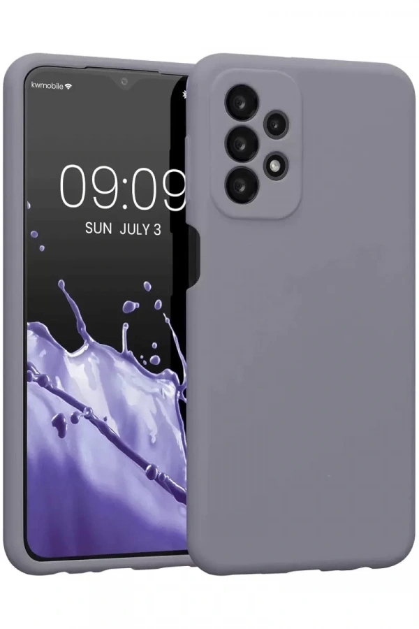 Samsung Galaxy A23 4G Kılıf First Silikon - Gri