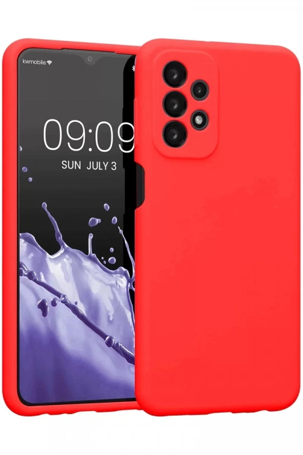 Samsung Galaxy A23 4G Kılıf First Silikon - Kırmızı