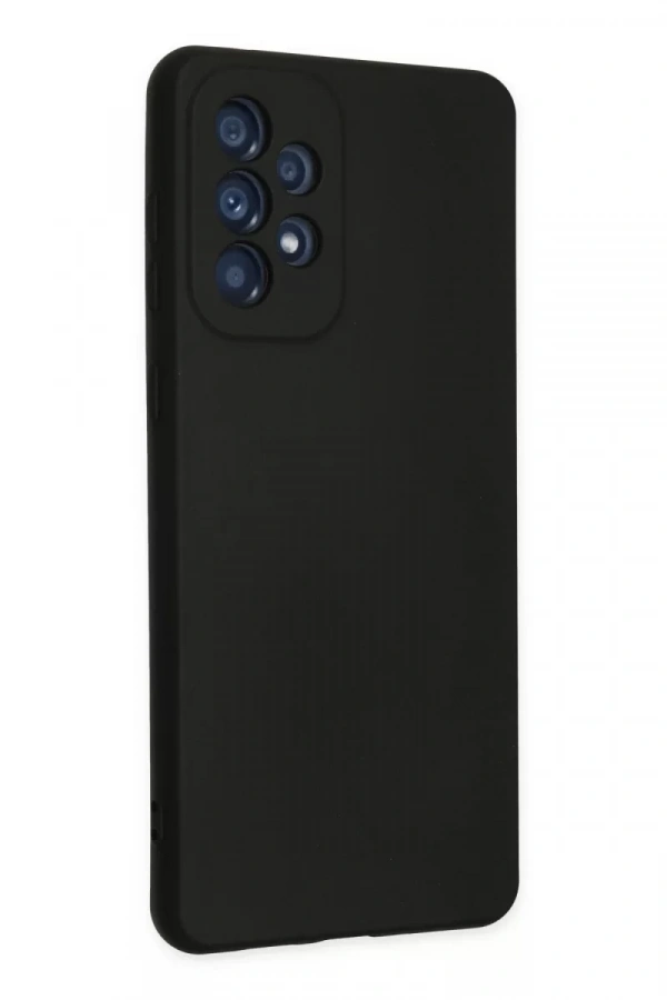 Samsung Galaxy A23 4G Kılıf Nano içi Kadife Silikon - Siyah