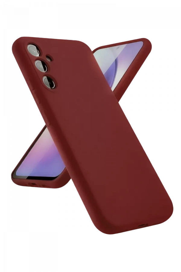 Samsung Galaxy A24 4G Kılıf First Silikon - Bordo