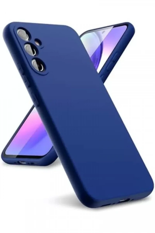 Samsung Galaxy A24 4G Kılıf First Silikon - Lacivert