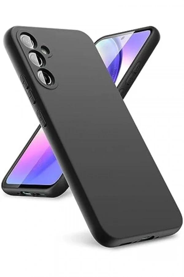 Samsung Galaxy A24 4G Kılıf First Silikon - Siyah
