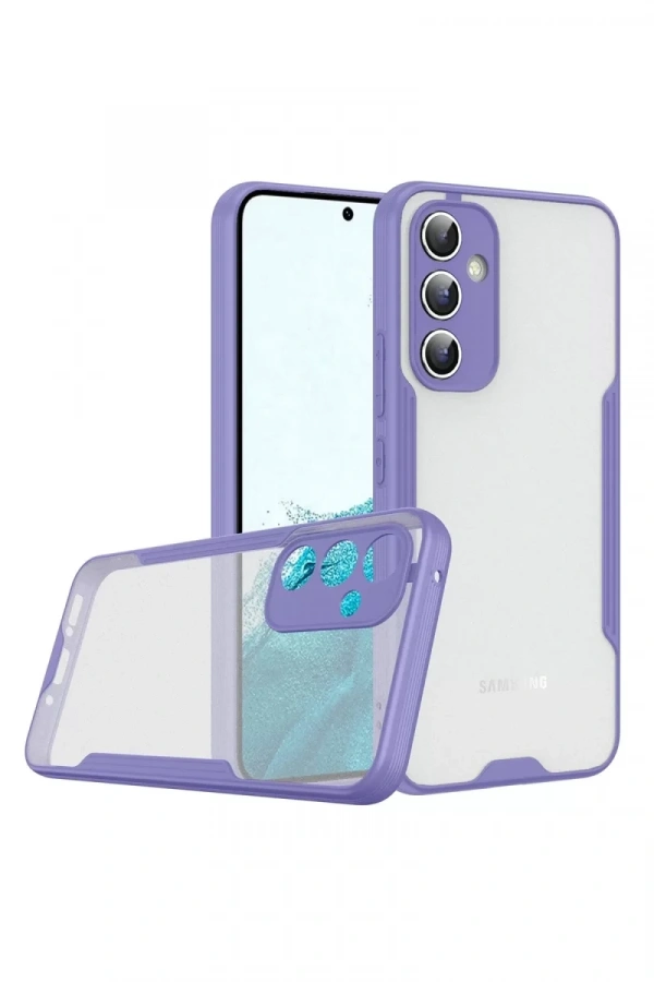 Samsung Galaxy A24 4G Kılıf Platin Silikon - Lila