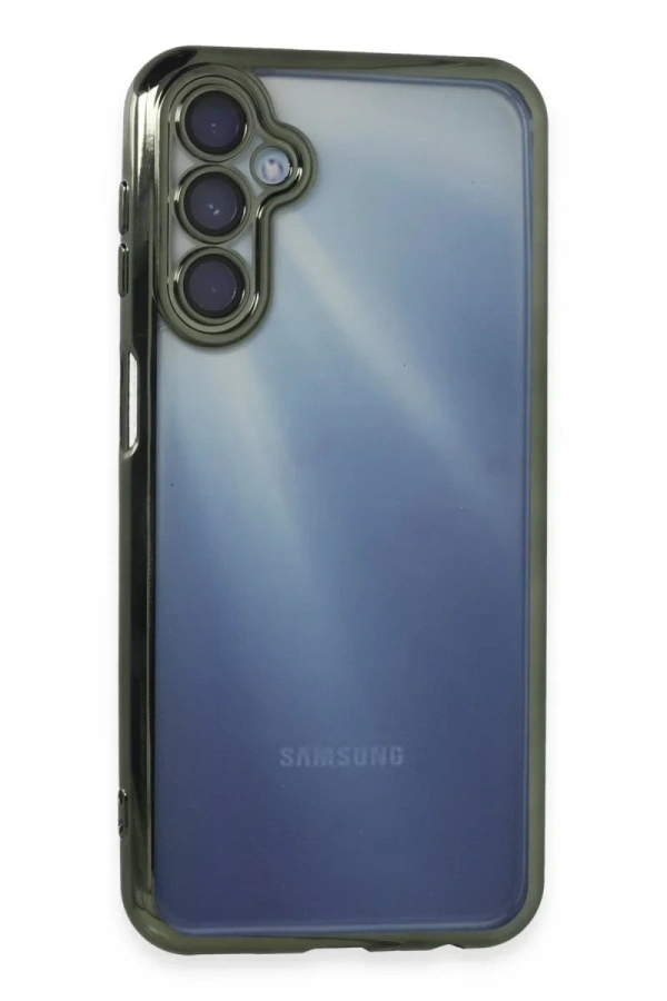 Samsung Galaxy A25 5G Kılıf Lensli Silikon - Yeşil