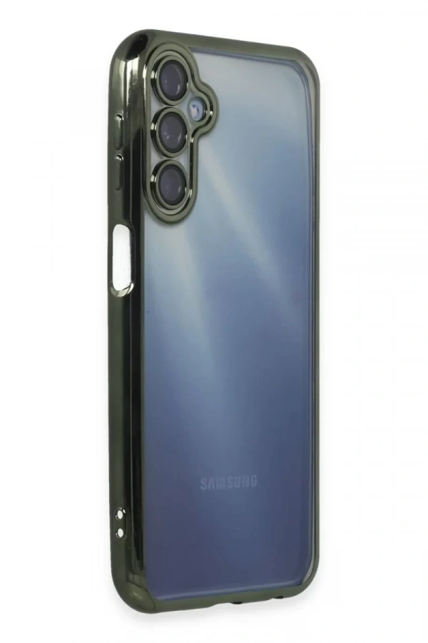 Samsung Galaxy A25 5G Kılıf Lensli Silikon - Yeşil