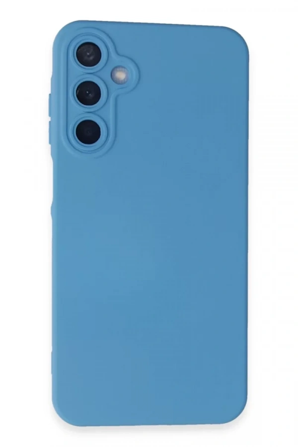 Samsung Galaxy A25 5G Kılıf Nano içi Kadife Silikon - Mavi