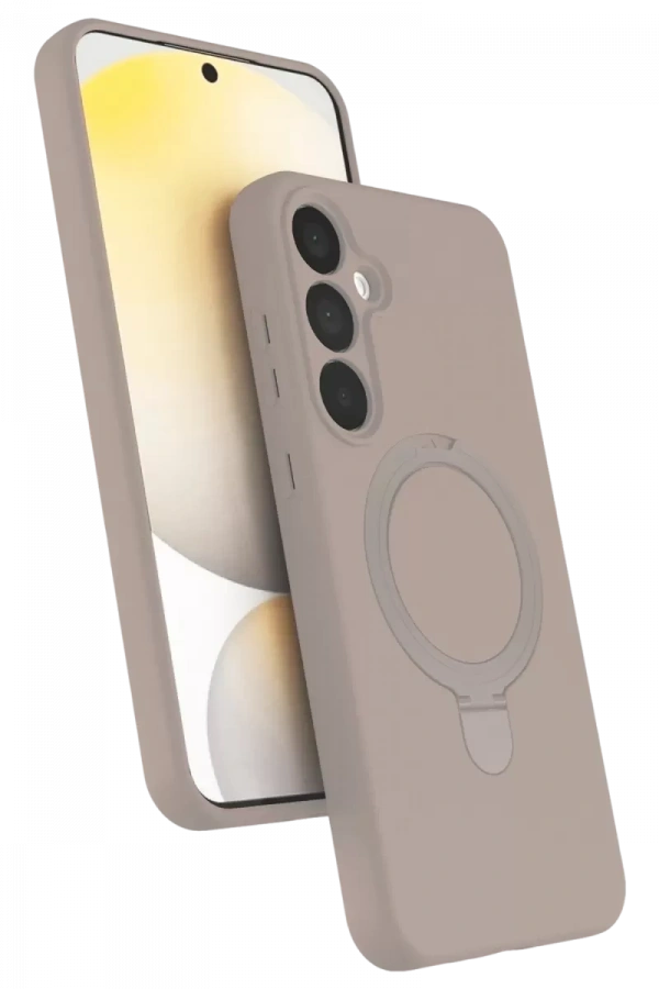 Samsung Galaxy A25 5G Regal Magsafe Standlı Kapak - Çöl Titanyum