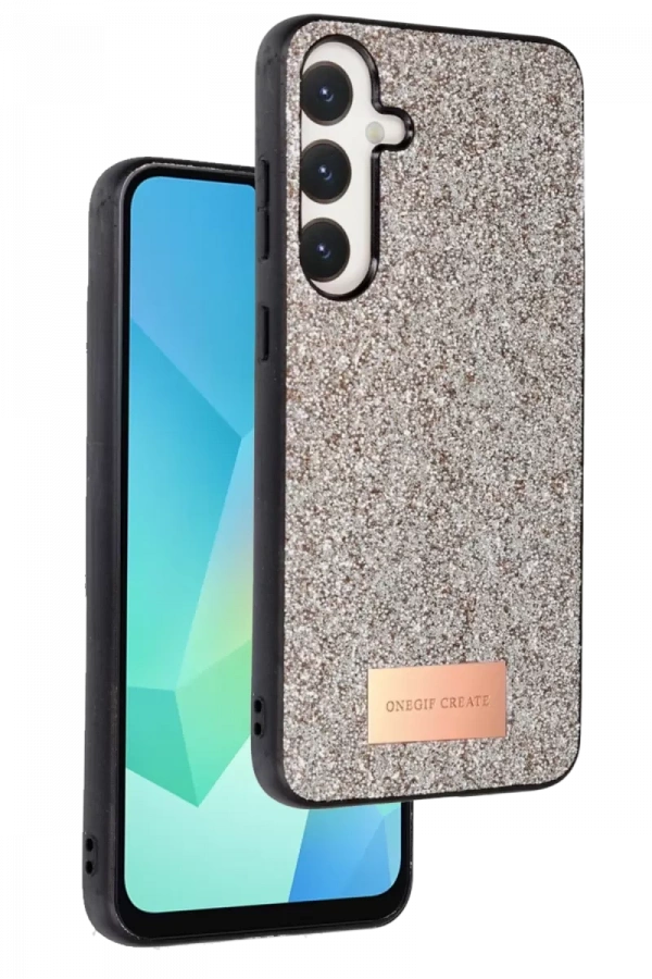 Samsung Galaxy A26 Bright Simli Kapak - Gold