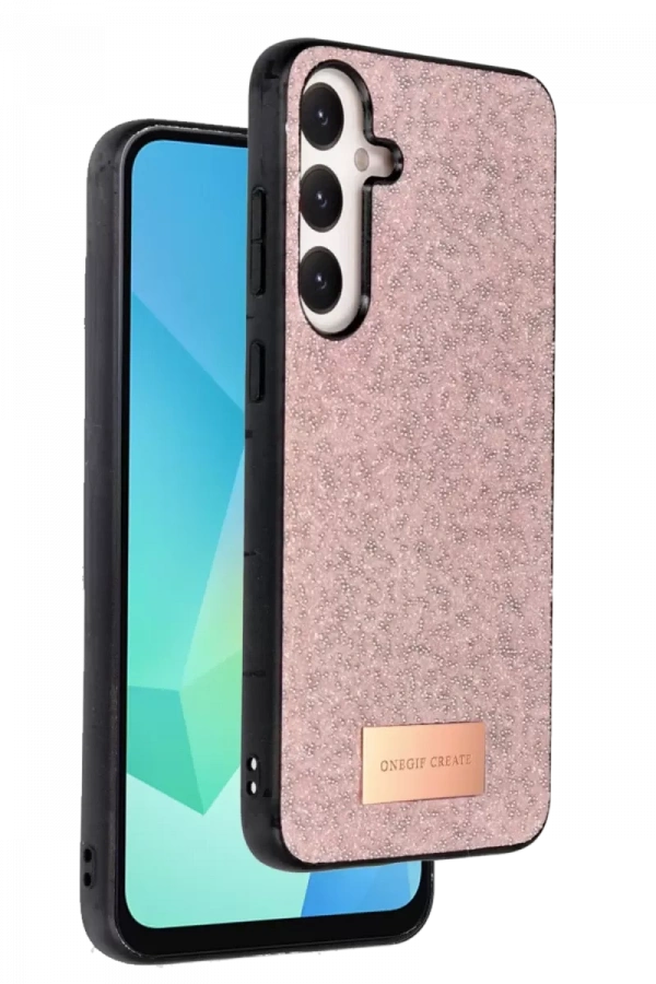 Samsung Galaxy A26 Bright Simli Kapak - Pembe