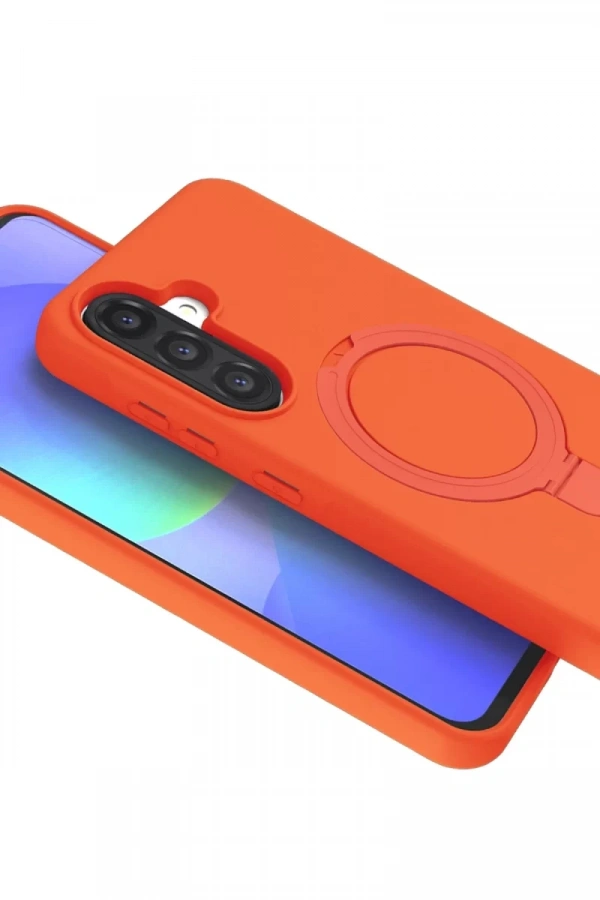 Samsung Galaxy A26 Regal Magsafe Standlı Kapak - Turuncu