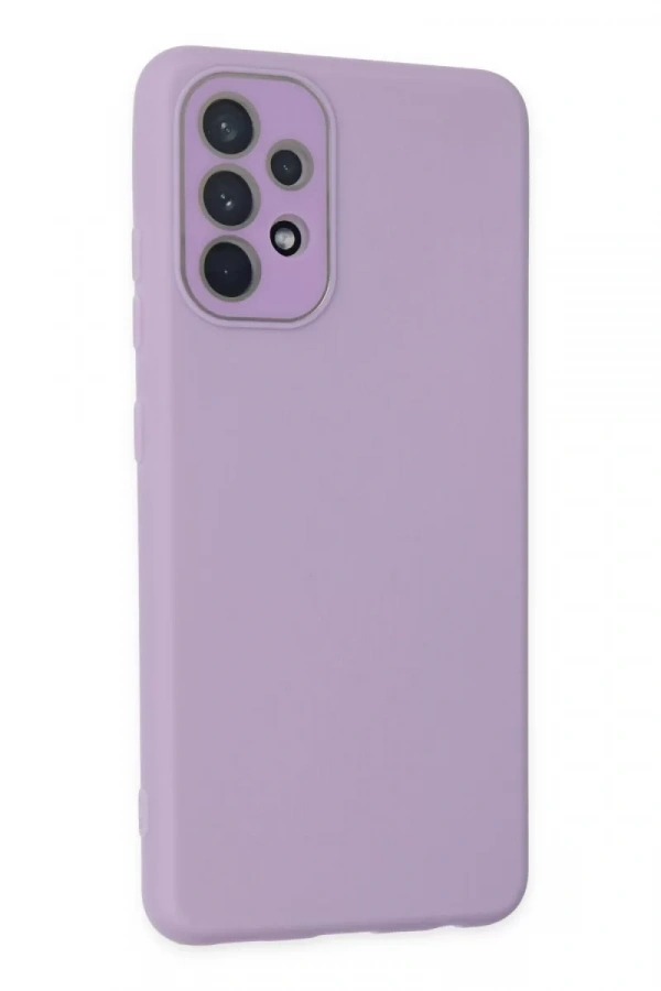 Samsung Galaxy A33 5G Kılıf Lansman Glass Kapak - Lila