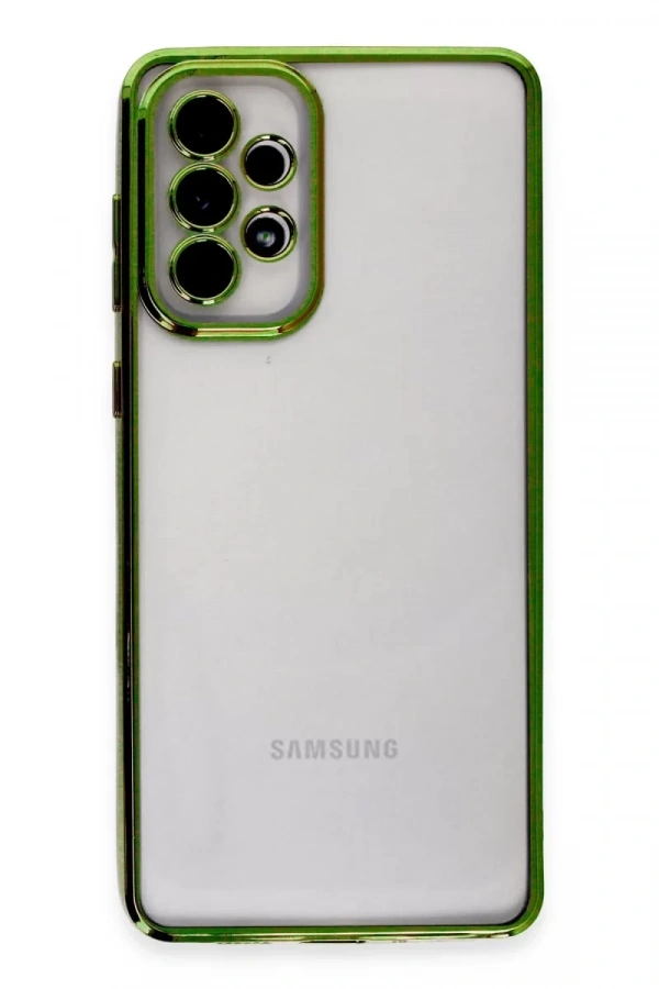 Samsung Galaxy A33 5G Kılıf Lensli Silikon - Yeşil