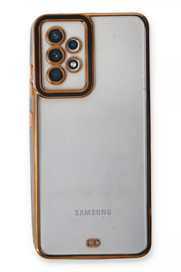 Samsung Galaxy A33 5G Kılıf Liva Lens Silikon - Siyah