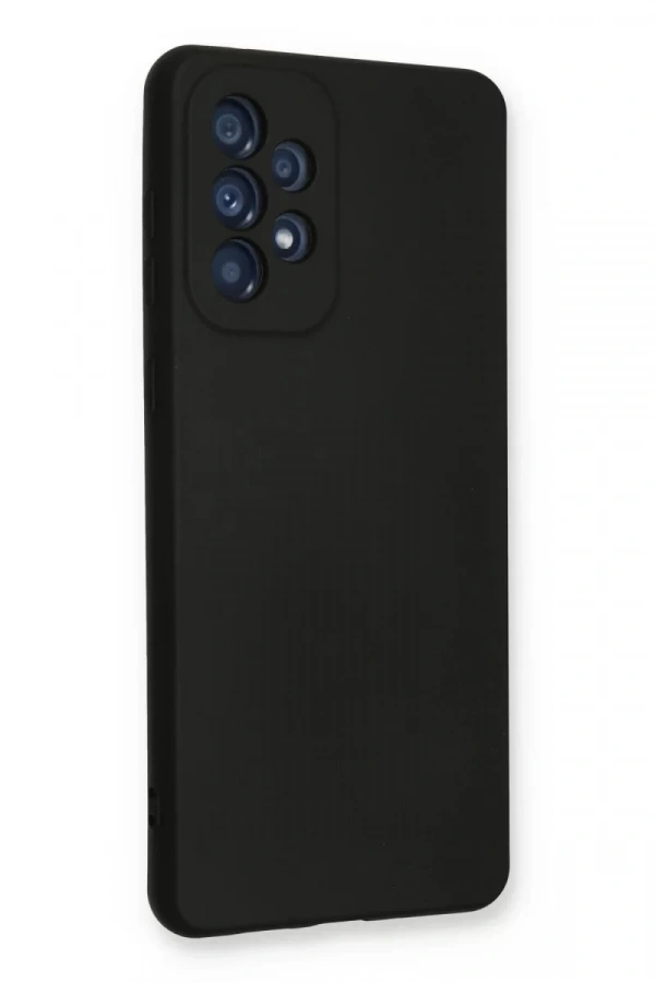 Samsung Galaxy A33 5G Kılıf Nano içi Kadife Silikon - Siyah