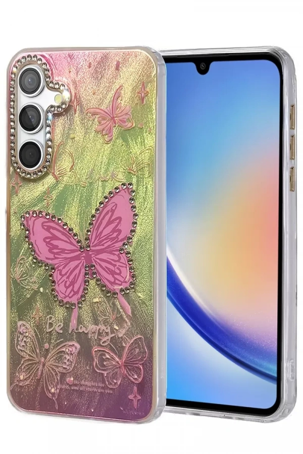 Samsung Galaxy A34 5G Kılıf Blade Aynalı Desenli Kapak - Desen 5